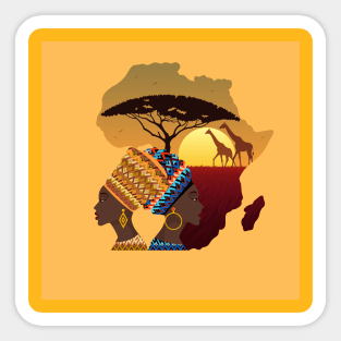 it"s time for africa Sticker